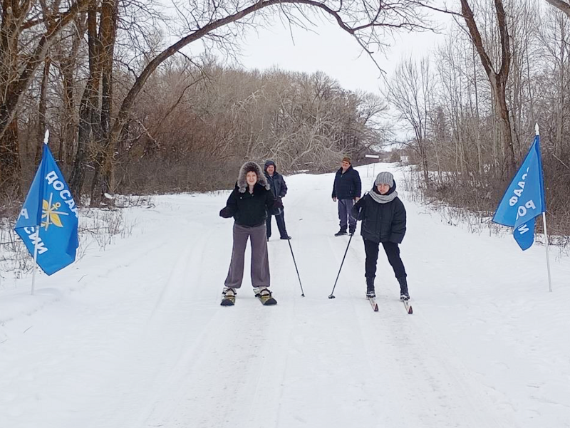 Местное оборонное общество Кумылженского района провело «ДОСААФовскую лыжню 2026»