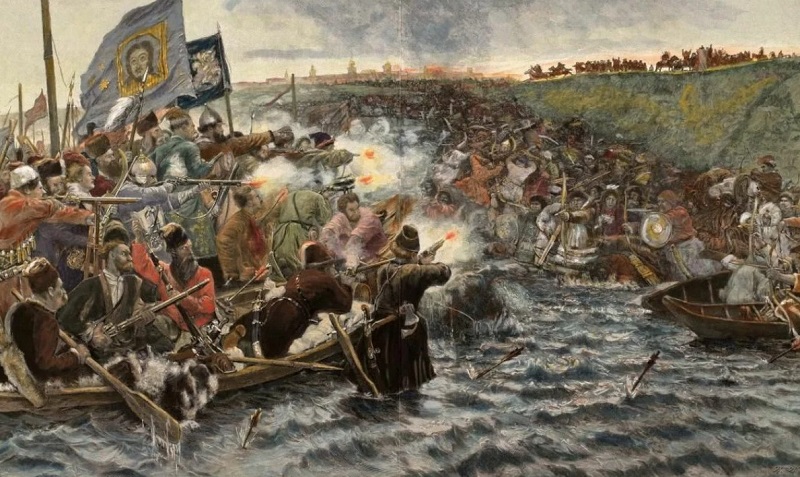 23 октября 1582 года, казаки под предводительством Ермака одержали победу над войском хана Кучума в бою на Чувашевом мысу