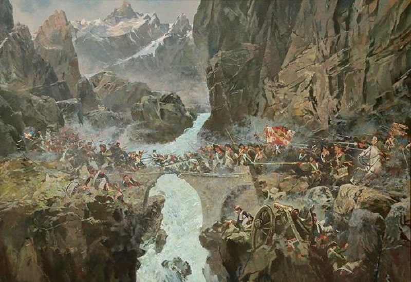 24 сентября 1799 года – День воинской славы России – Переход русских войск под командованием А.В. Суворова через перевал Сен-Готард